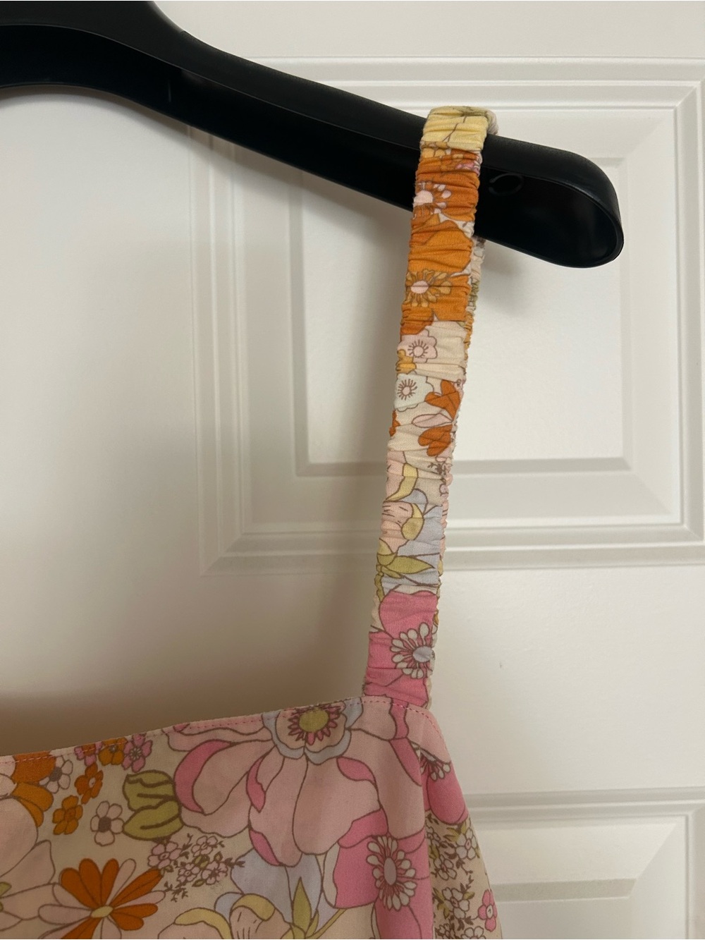 Free People Park Slope Maxi Sundress in Pink, Orange, and Yellow - Picture 3 of 6